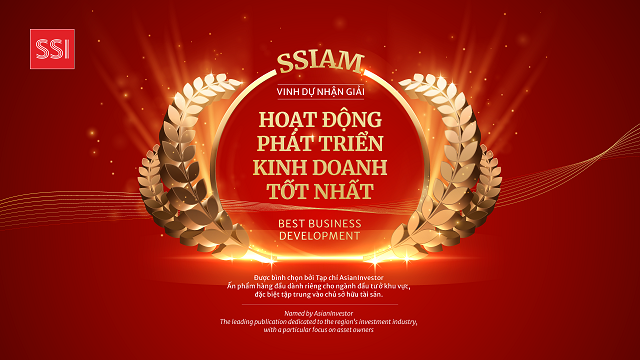 SSI nhận giải thưởng “ Hoạt động phát triển kinh doanh tốt nhất” khu vực Châu Á Thái Bình Dương